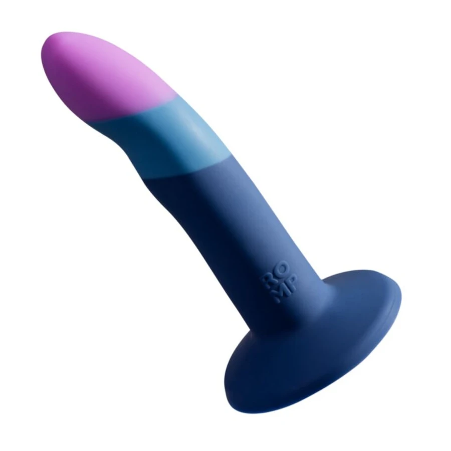 ROMP - PICCOLO DILDO DE SILICONE COM VENTOSA TRICOLORIDA 14 CM